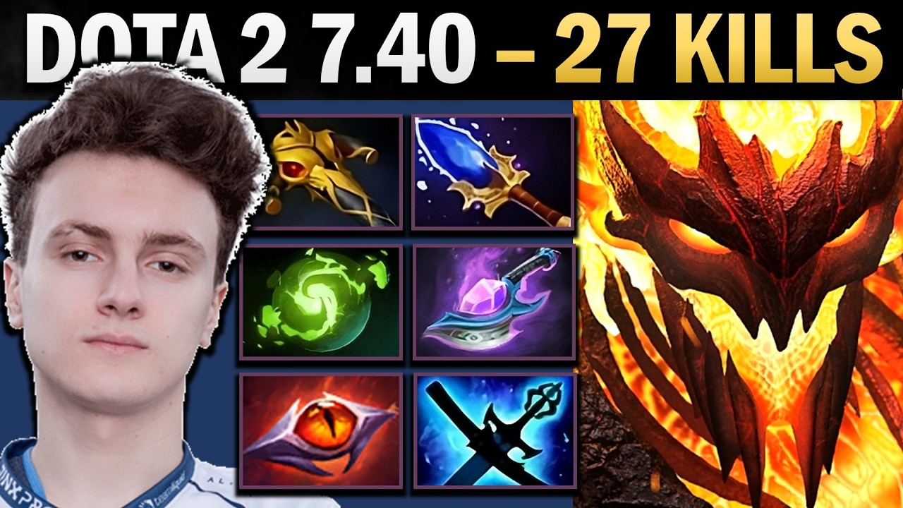 Shadow Fiend Pro Mid with 27 Kills and 1000 GPM - Dota 2 Gameplay