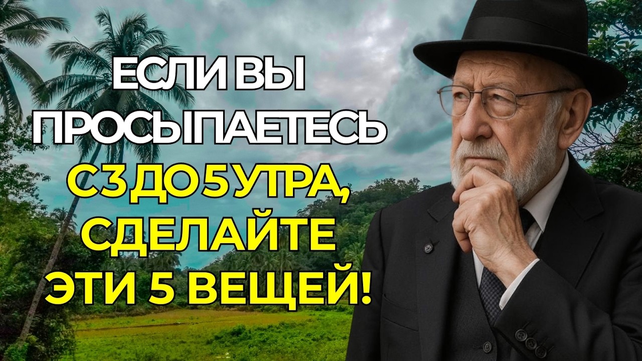 Просыпаетесь между 3 и 5 утра? Сделайте ЭТИ 5 вещей | Еврейская Мудрость