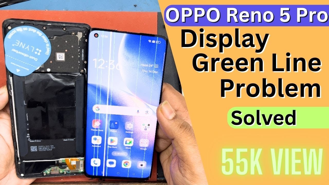 Oppo Reno 5 Pro Display Green Line Problem Solved