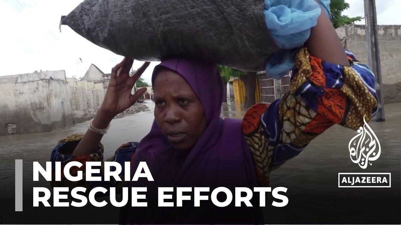 Flooded Nigerian city: Infrastructure damage hampering rescue efforts