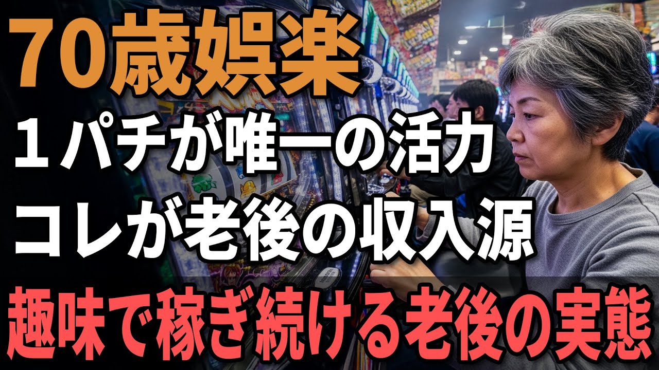 70歳女性、年金14万で1円パチンコ生活『老後の収入は自分で確保』ギャンブルで生計を立てる年金生活のリアル。
