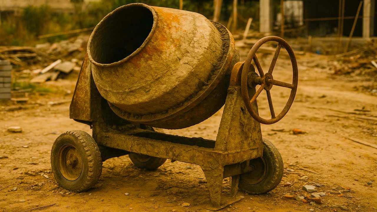 FULLY Restoration : Genius Boy Spends 24 Hours Restoring Old Cement Mixer For Construction Workers