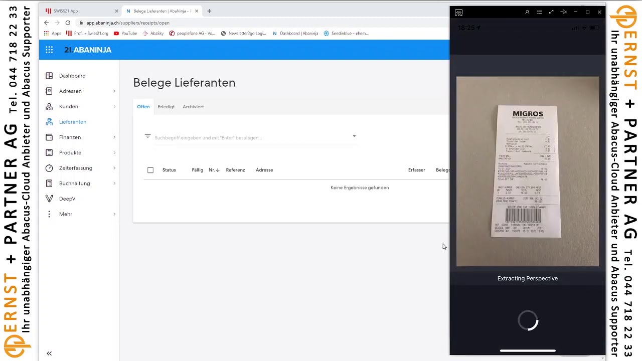 AbaNinja Spesenerfassung mit AbaClik3