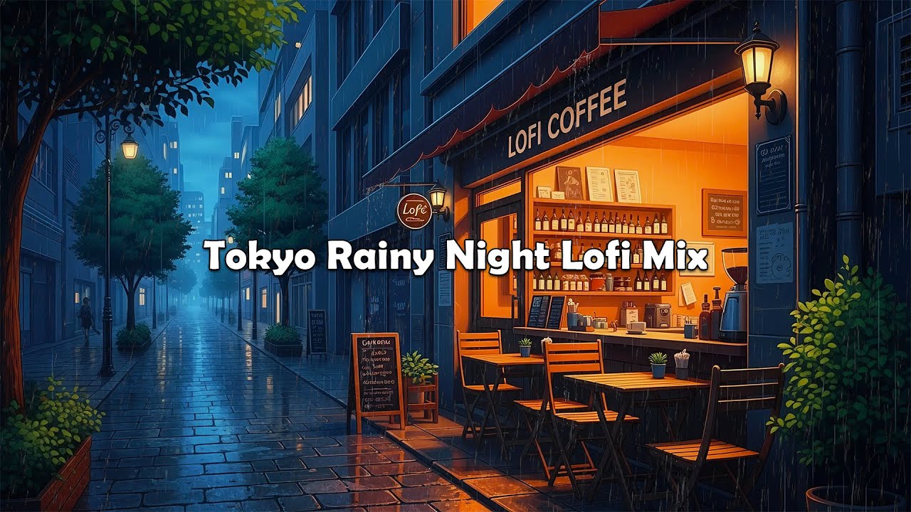 Urban Tokyo Rain Lofi Mix 🌧️ Smooth Beats for Study & Rest