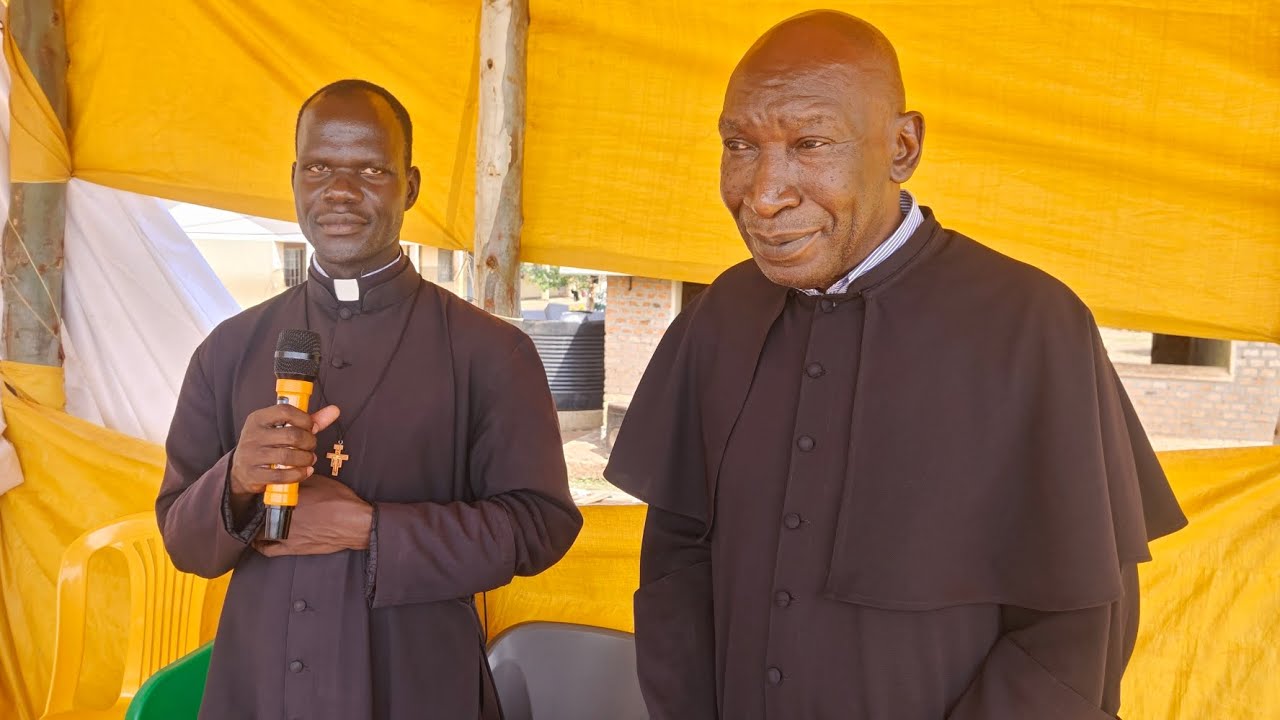 WITNESSES TO 2008 EUCHARISTIC MIRACLE IN ABER PARISH WITH FR. PAUL OKOTH AND LATE FR. CEASER OKELLO 