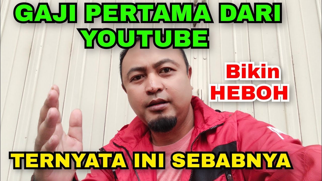 GAJI PERTAMA DARI YOUTUBE BIKIN HEBOH INI PENYEBABNYA ❗