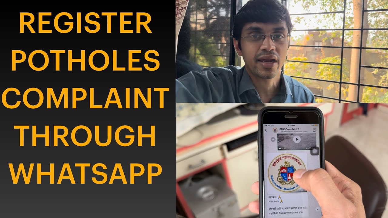 I registered my potholes complaint through WhatsApp!!!!