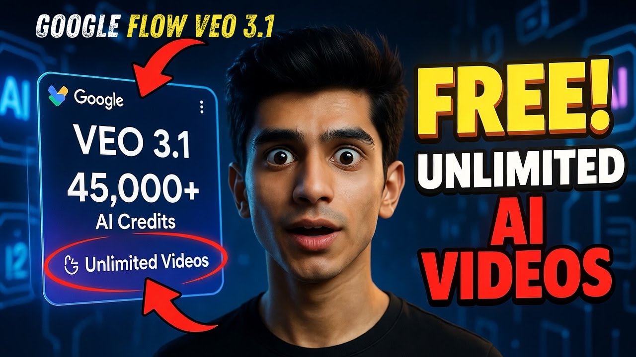 flow ai unlimited free kaise use kare | flow ai unlimited free credit | veo3 se video kaise banaye