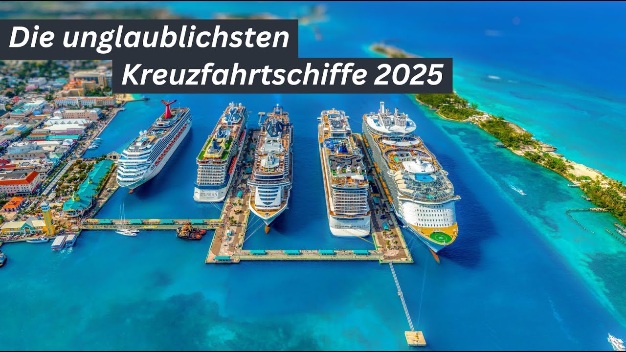 Die unglaublichsten Kreuzfahrtschiffe 2025