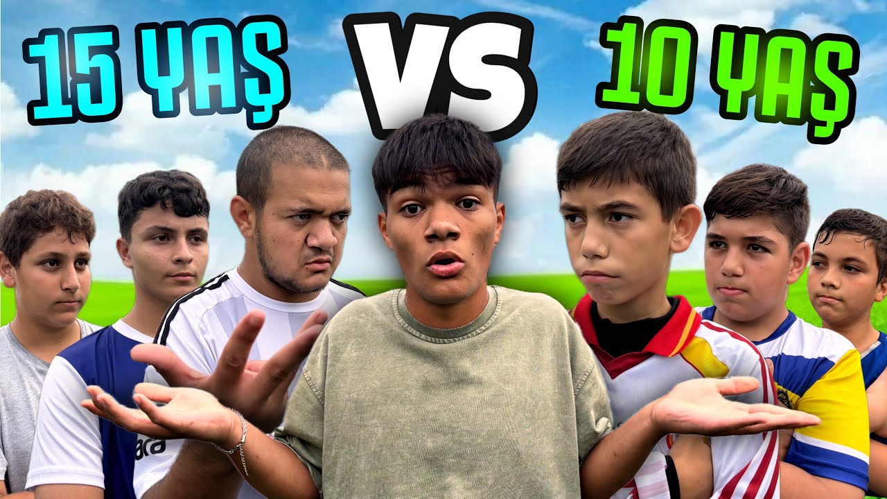 15 YAŞ FUTBOLCULAR VS 10 YAŞINDA ÇOCUKLAR!! (HANGİ TAKIM DAHA İYİ?)