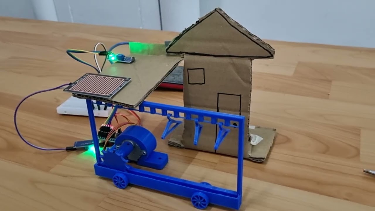 Project Jemuran Otomatis Menggunakan Arduino, Sensor Cahaya, dan Sensor Hujan (Light & Rain Sensor)
