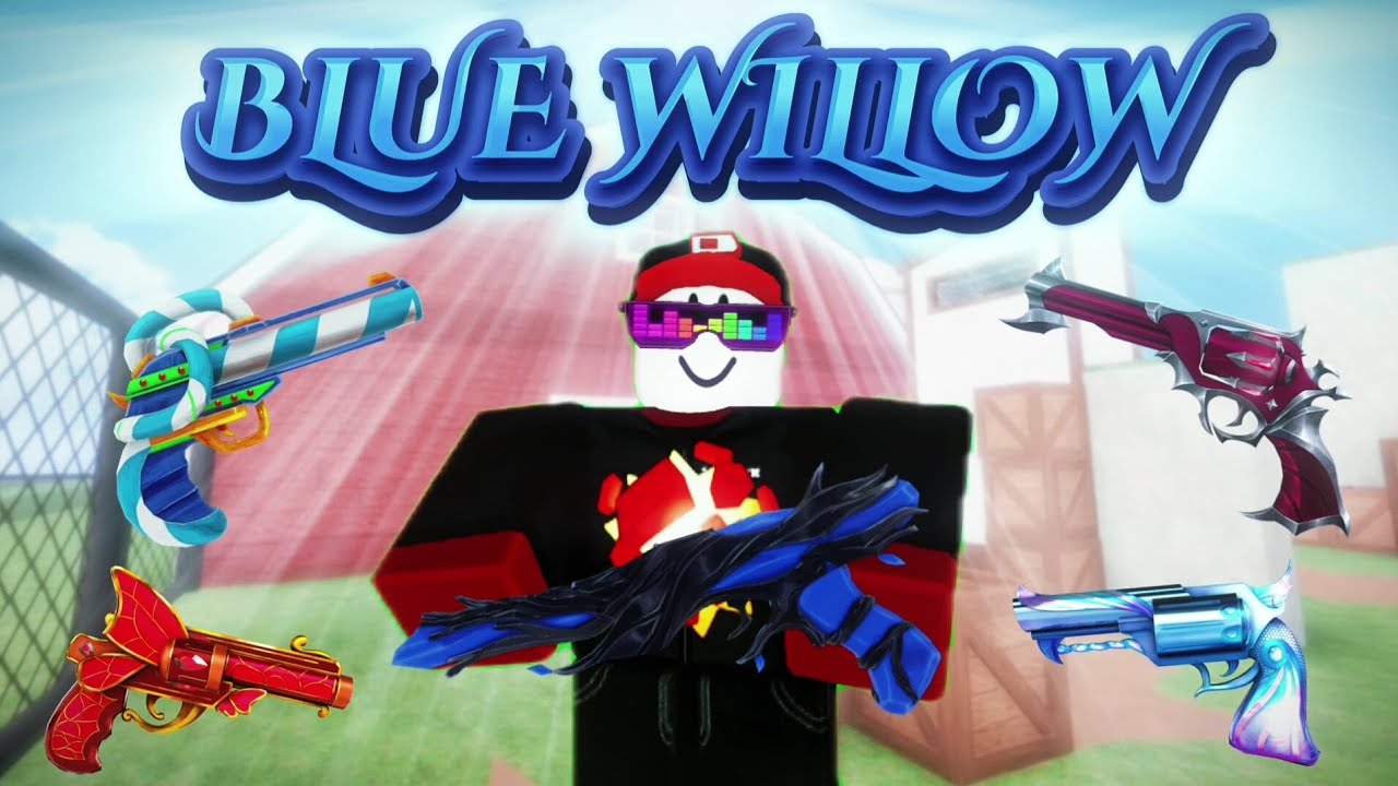 Getting BLUE WILLOW GUN in MVSD TRADING + trading montage | Roblox Murderers Vs Sheriffs Duels