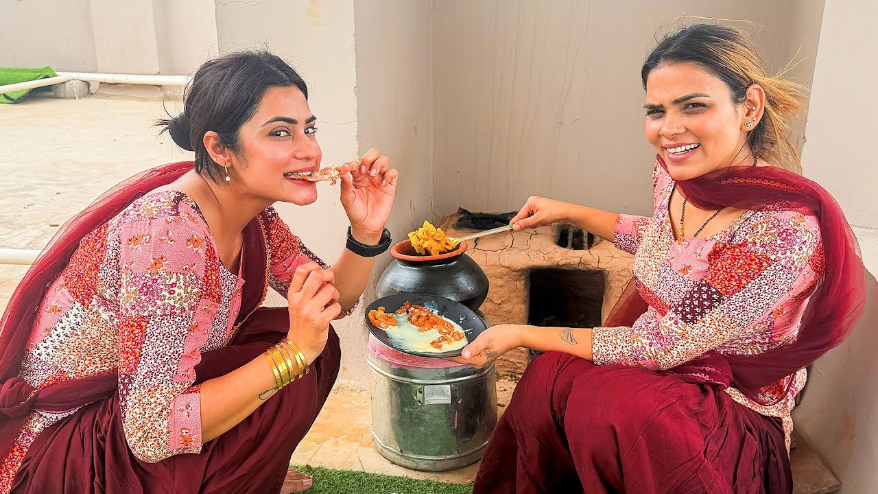 Chulhe par banayi Jalebi aur Rabri