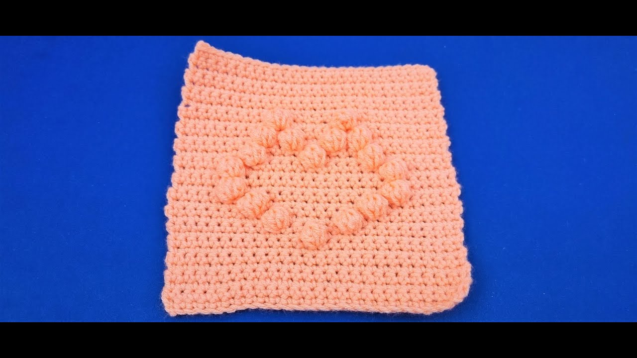 How to Crochet the Bobble Stitch / Swatch 21 / Swatch Blanket of 2021