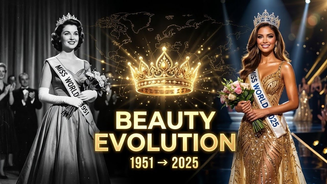 Miss World 1951–2025 👑 75 Years of Beauty Evolution