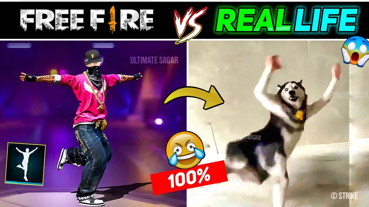 Free Fire Emote In Real Life || Free Fire All Emotes In Real Life || FF Emote In Real Life
