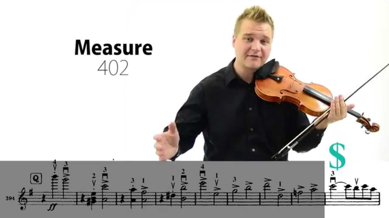 Brahms Symphony No. 4, Mvt. I Violin Excerpt Lesson (392-End)