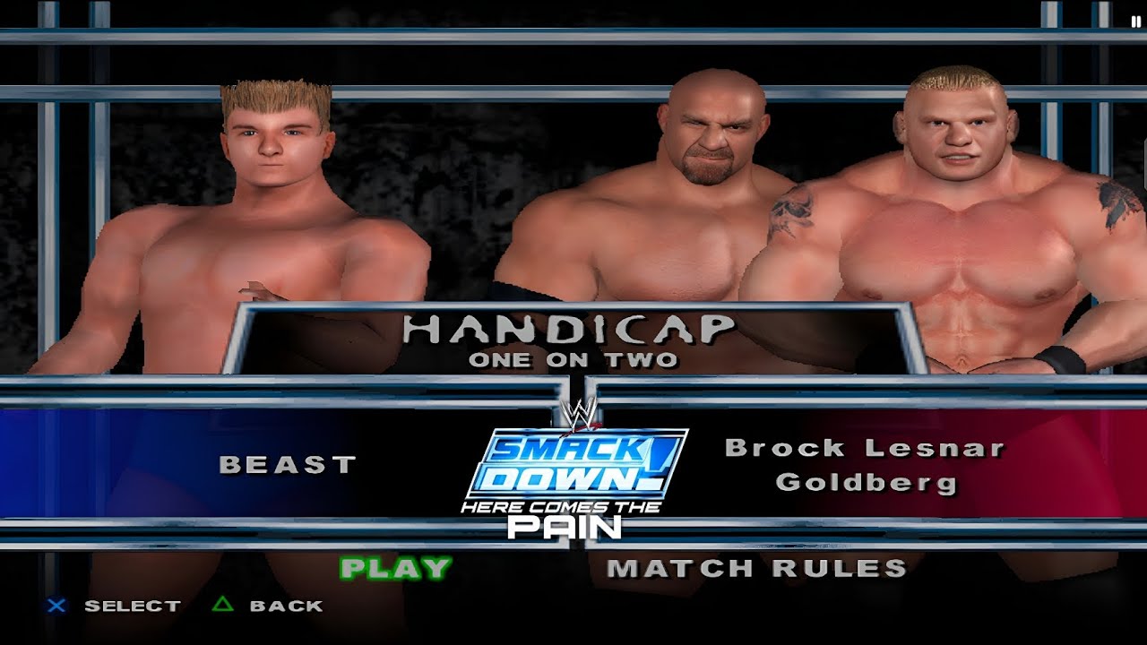 Creation Vs Brock Lesnar And Goldberg | One and Two Handicap Match | Here Comes the Pain |  HCTP