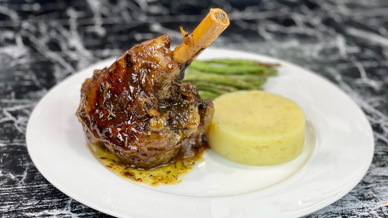Souris d'agneau confite juteuse et ultra fondante 🍖 Dans son incroyable sauce 👩🏻‍🍳