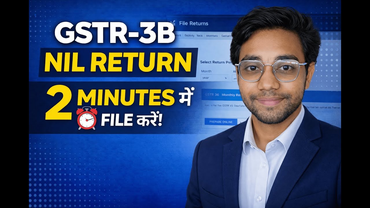 GSTR-3B Nil Return Filing Full Process | GST Portal | Himanshu Sir