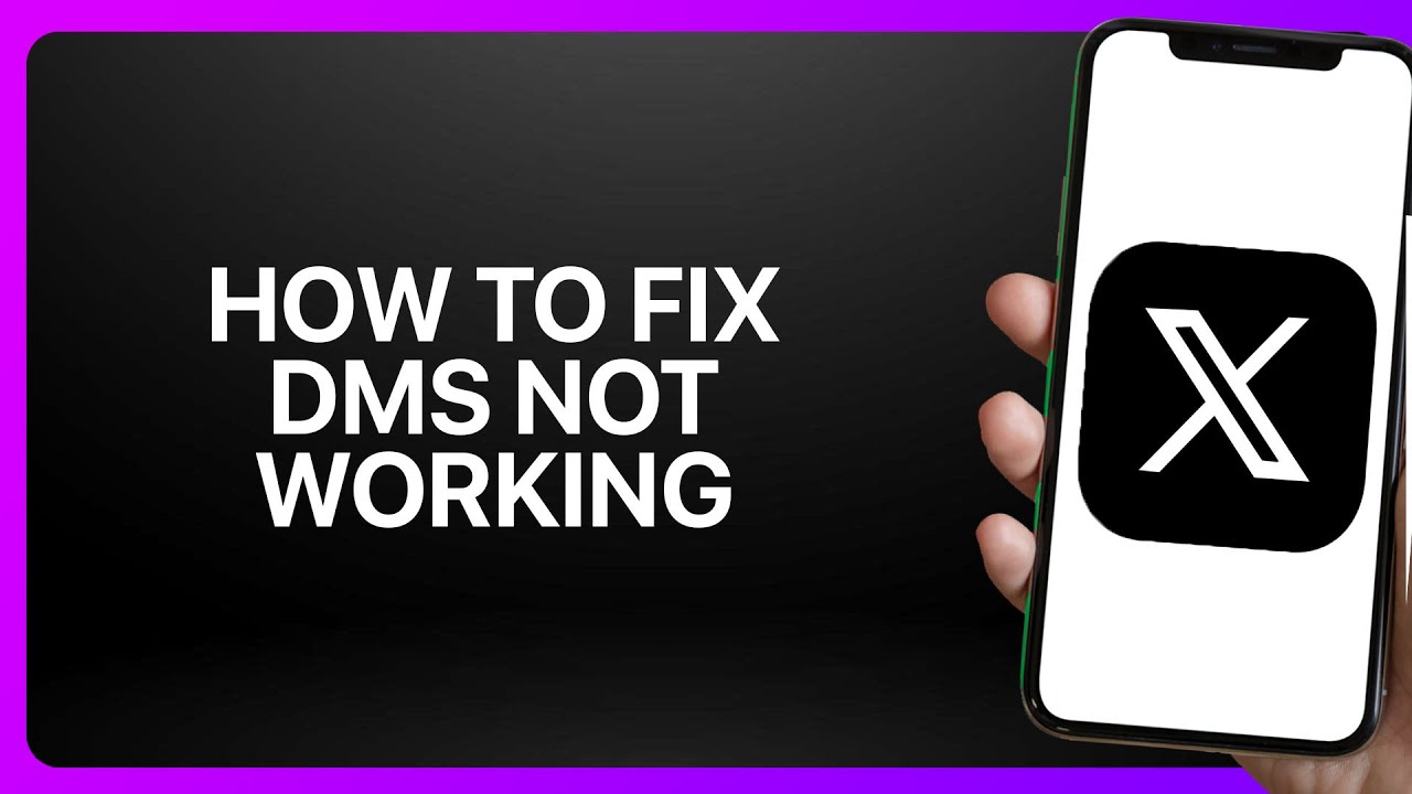 How To Fix &ldquo;DMs Not Working&rdquo; In X App (Twitter) ! Tutorial