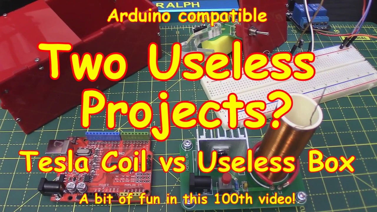 #100 Tesla Coil & Useless Box - with added value!