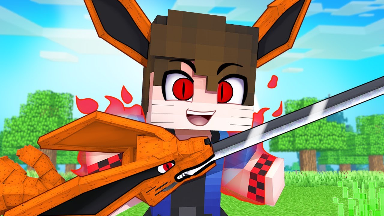 A ESPADA da KURAMA no NARUTO MINECRAFT