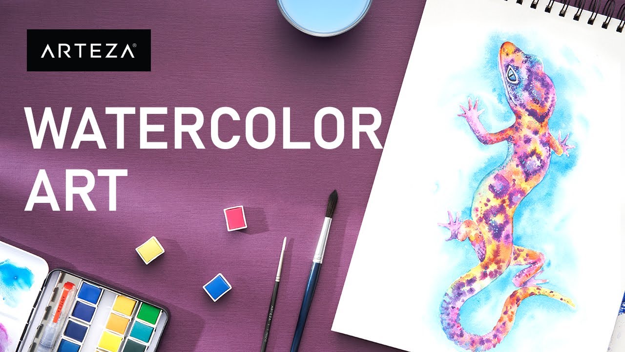Watercolor Art Tips - Wet-on-wet Technique (Arteza Watercolor)