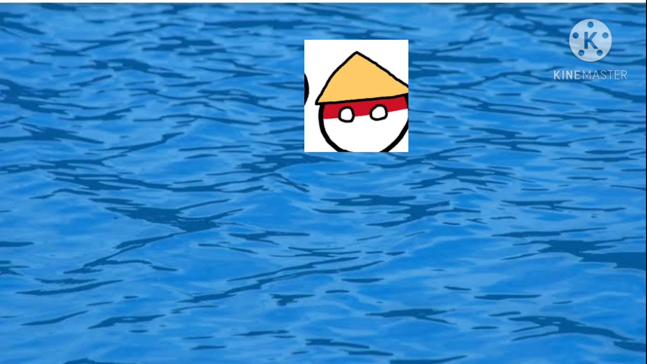 indonesiaball on water