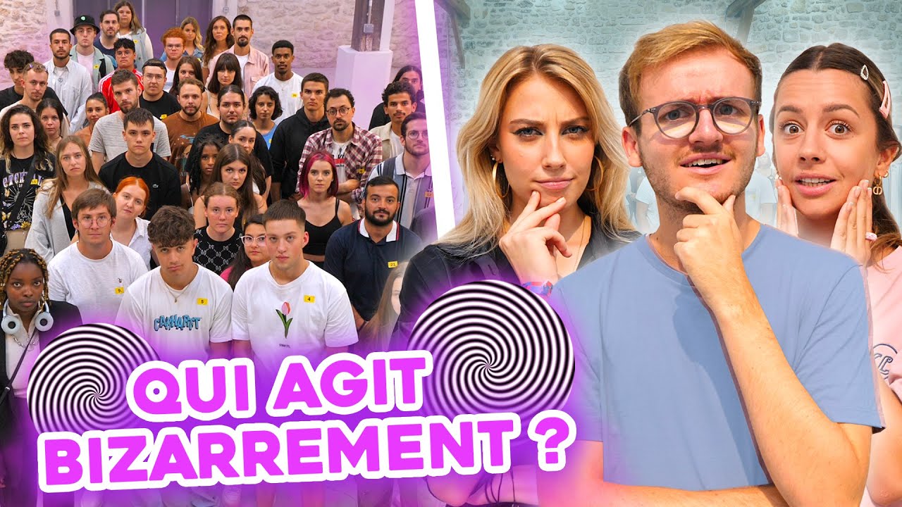 Devine qui est hypnotisé parmi ces 50 inconnus (15 le sont)