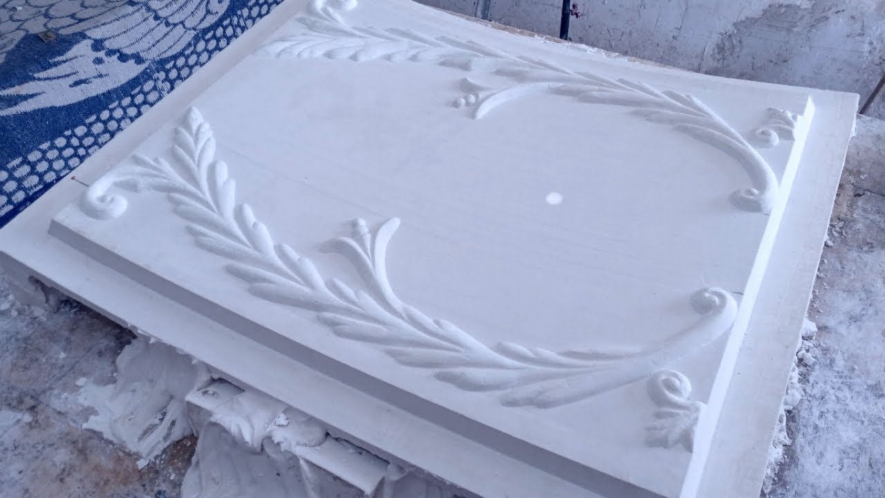 طريقة صنع قطعة لتبطين الارجات الجبس .. Make a piece to close the gypsum brackets from below
