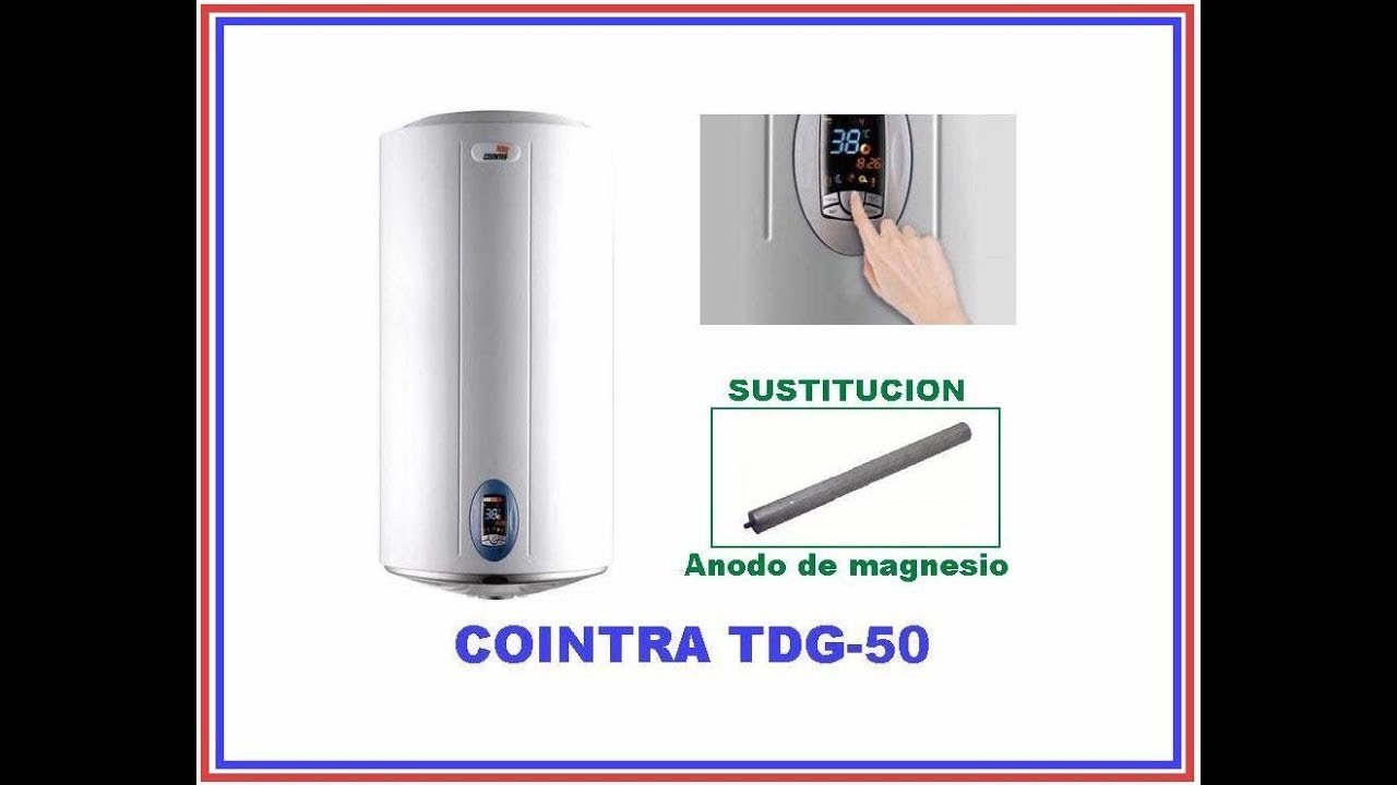 2- Sustitución de ánodo de magnesio en calentador eléctrico ACS COINTRA TDG 50