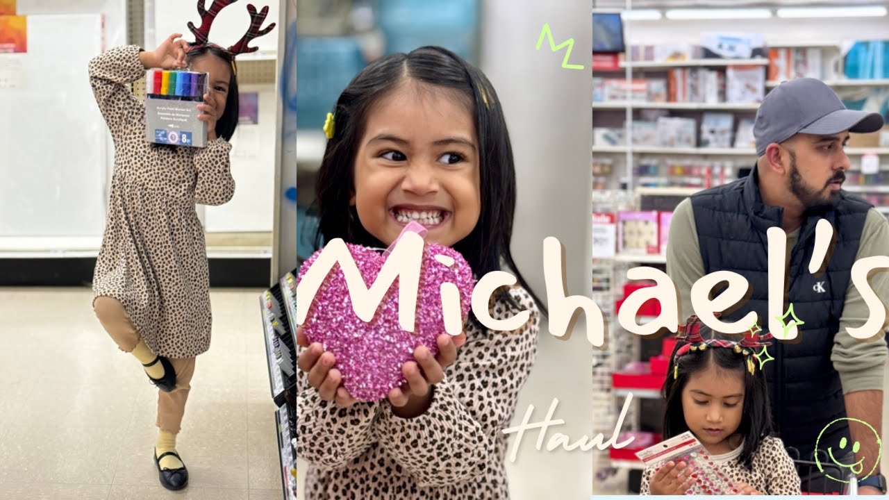 Michael’s Craft Haul | Shopping with Our 3-Year-Old
