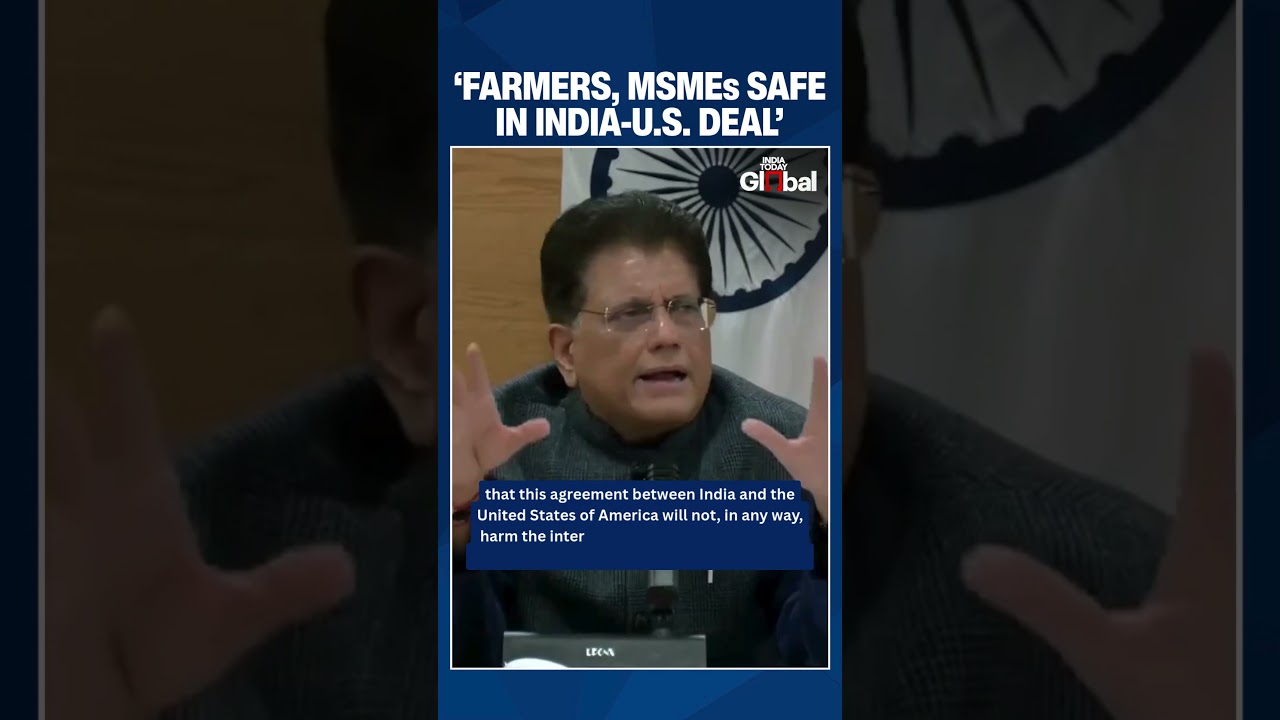 India-US Trade Deal Won&rsquo;t Hurt Farmers or MSMEs, Says Goyal After Trump Lifts Tariffs #indiaustrade