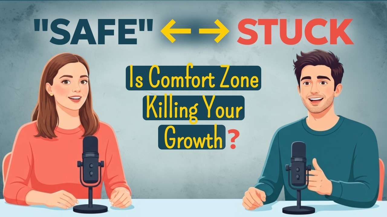 Why Staying Comfortable Is the Riskiest Thing You Can Do | English Learning Conversation Podcast