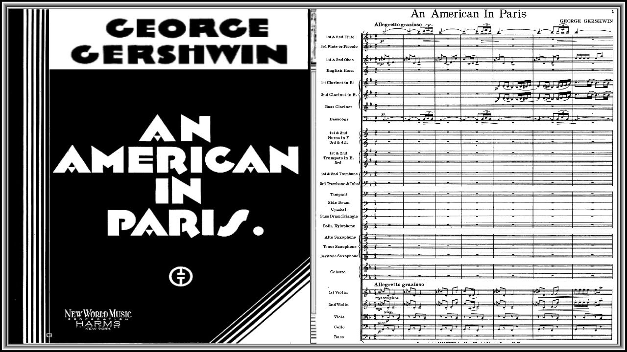 GERSHWIN: An American in Paris [full orchestral score HD]