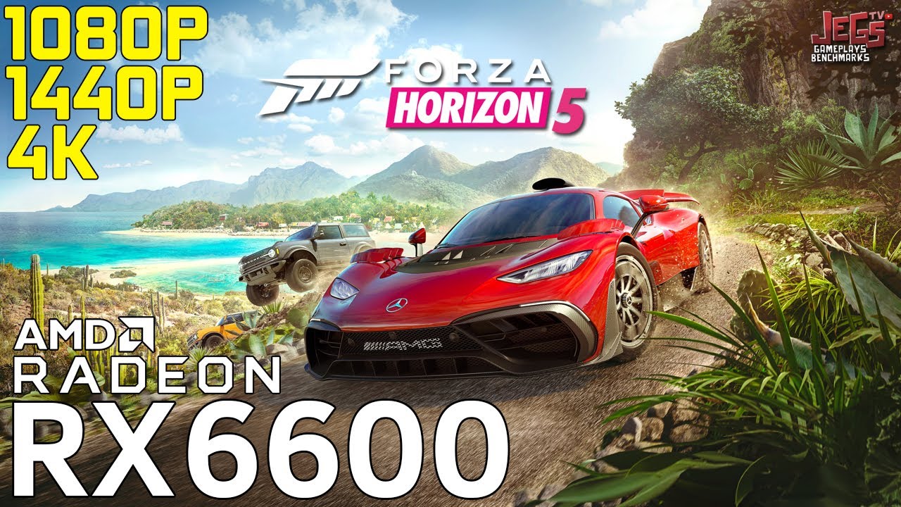 Forza Horizon 5 | RX 6600 | 1080p, 1440p, 4k benchmarks!
