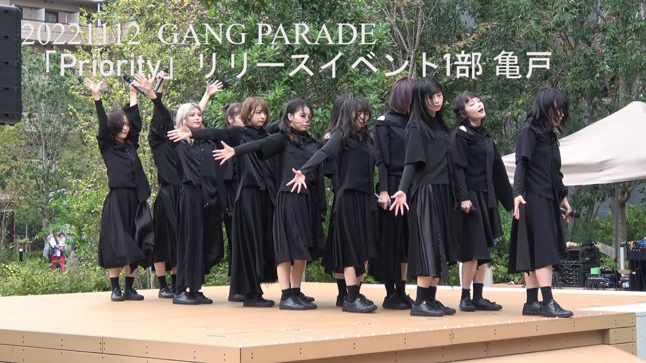 20221113 GANG PARADE(ギャンパレ) 「Priority」 リリースイベント1部 in KAMEIDO CLOCK カメクロステージ