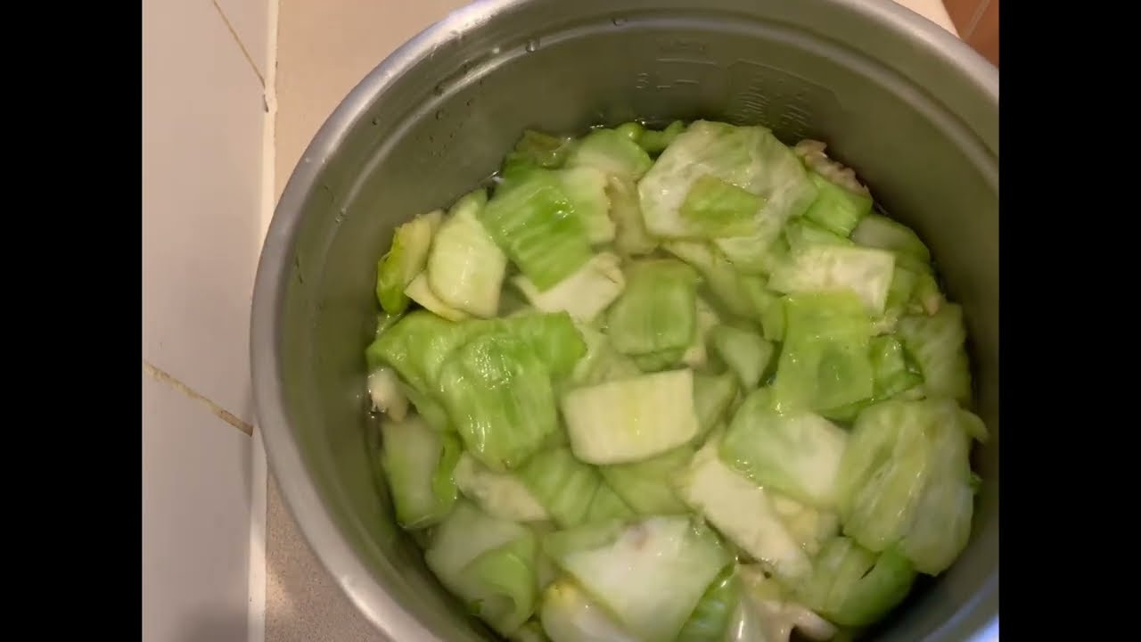用無葉大芥菜醃製鹹菜