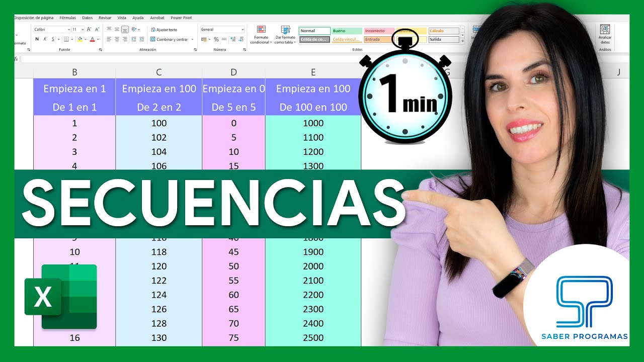 🚀📈 Crea SECUENCIAS de N&Uacute;MEROS en Excel AUTOM&Aacute;TICAMENTE 💻