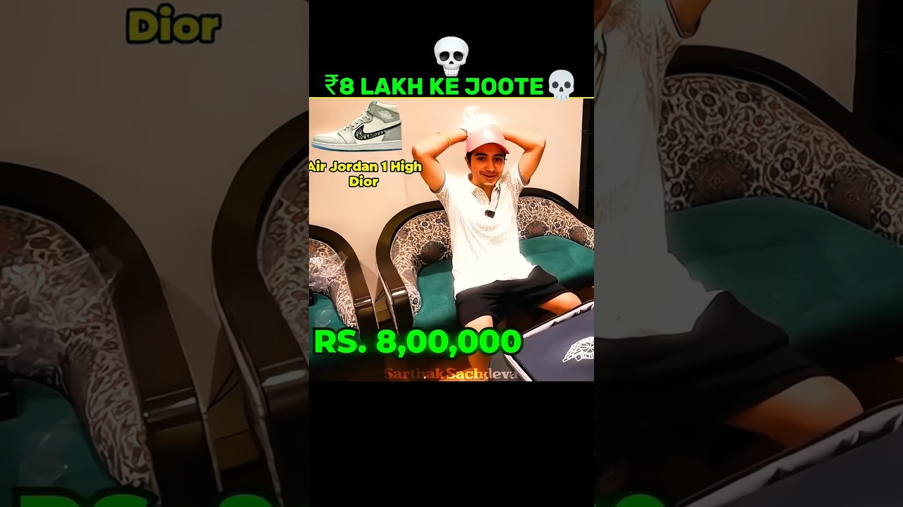 Sarthak Bought Nike Jordan worth ₹8 lakh 💀 #shorts