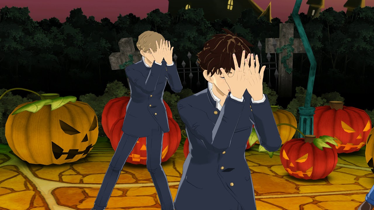 【MMD】Happy Halloween【白馬探/黒羽 快斗/服部 平次/工藤 新一】
