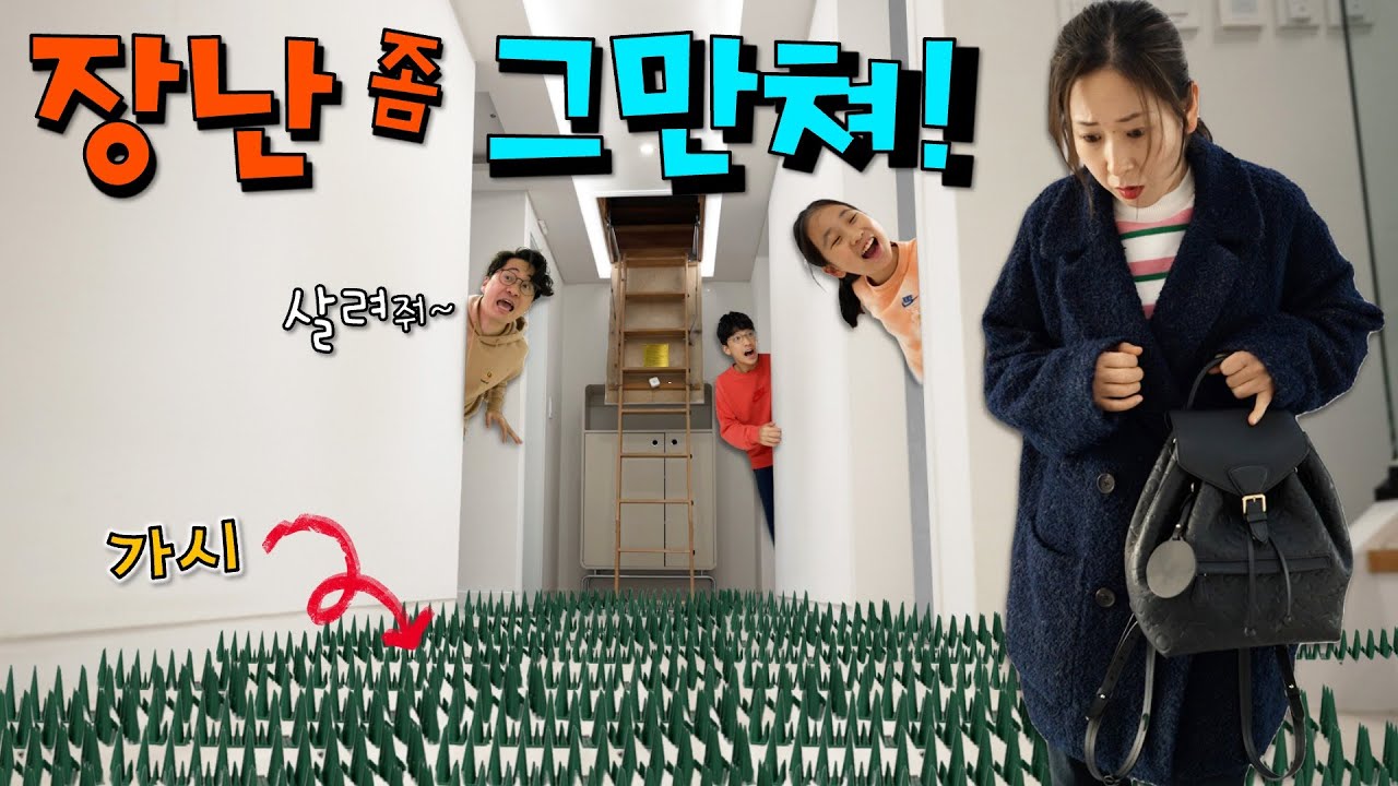 집안을 가시밭길로 만들어 버렸다 !! 집에 들어갈 수도 나갈 수도 없어요…