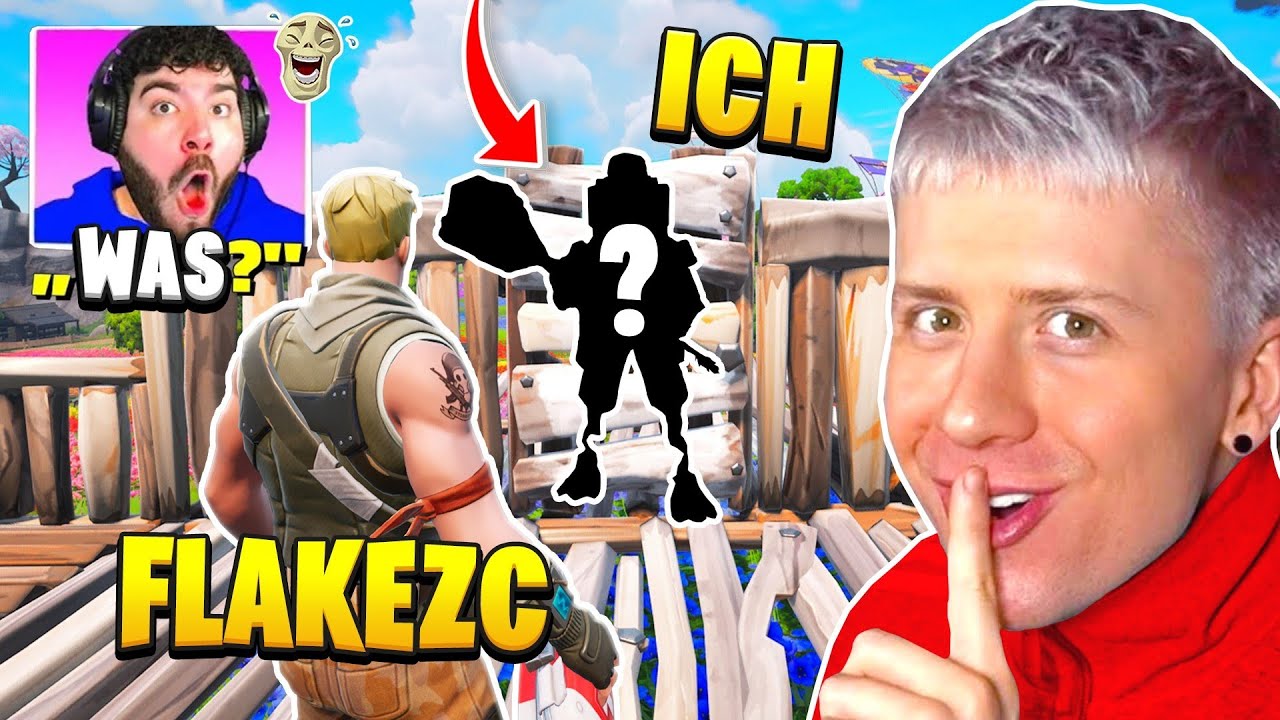 Ich STREAMSNIPE FLAKEZC seinen SKIN CONTEST und er RASTET KOMPLETT AUS! ... Fortnite
