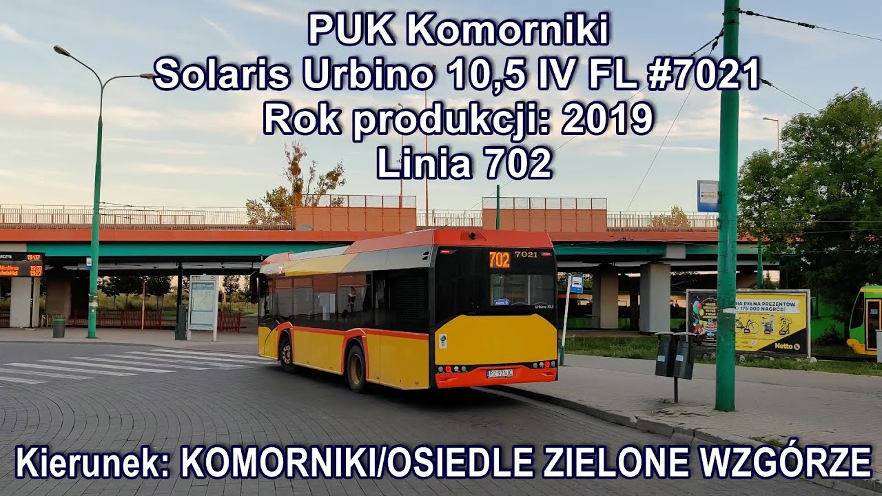 PUK Komorniki - Linia 702, Solaris Urbino 10,5 IV FL #7021