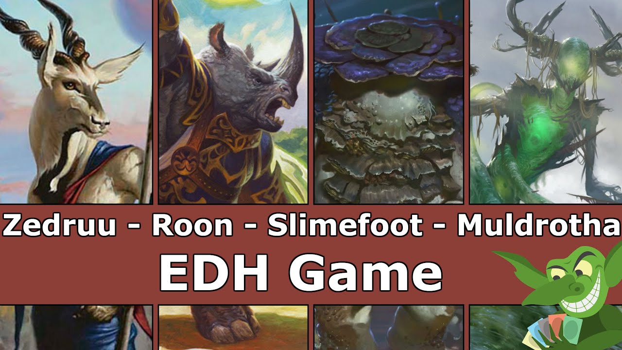 Zedruu vs Roon vs Slimefoot vs Muldrotha EDH / CMDR game play for Magic: The Gathering