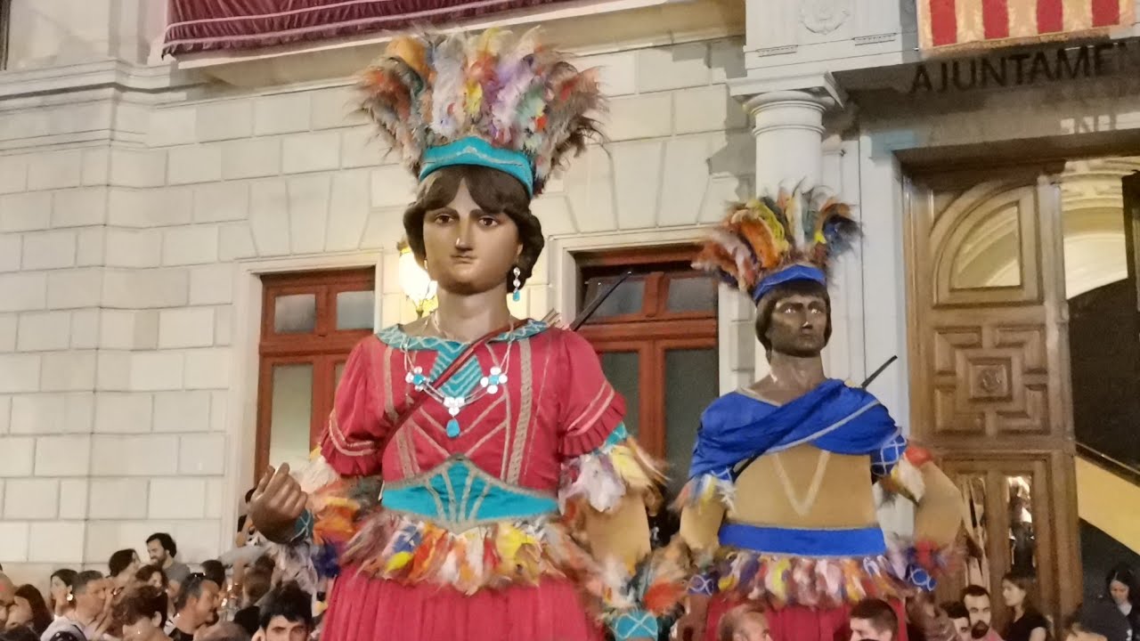 Gegants Indis i L'Àliga de Reus - Nit de fer L'Índiu 2022