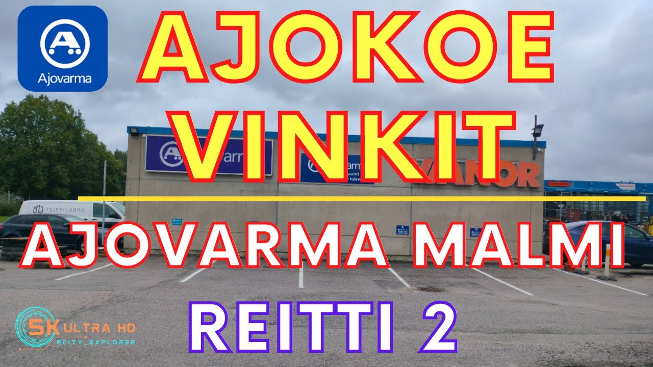 Ajokoe Helsinki Malmi Dashcam  |  Reitti 2   | #espoo #finland  #ajovarma #vinkit #finland