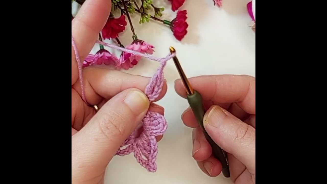 Woww amazing***super easy🥰 crochet butterfly bag handle model 💜#crochet #tunisian #diy 