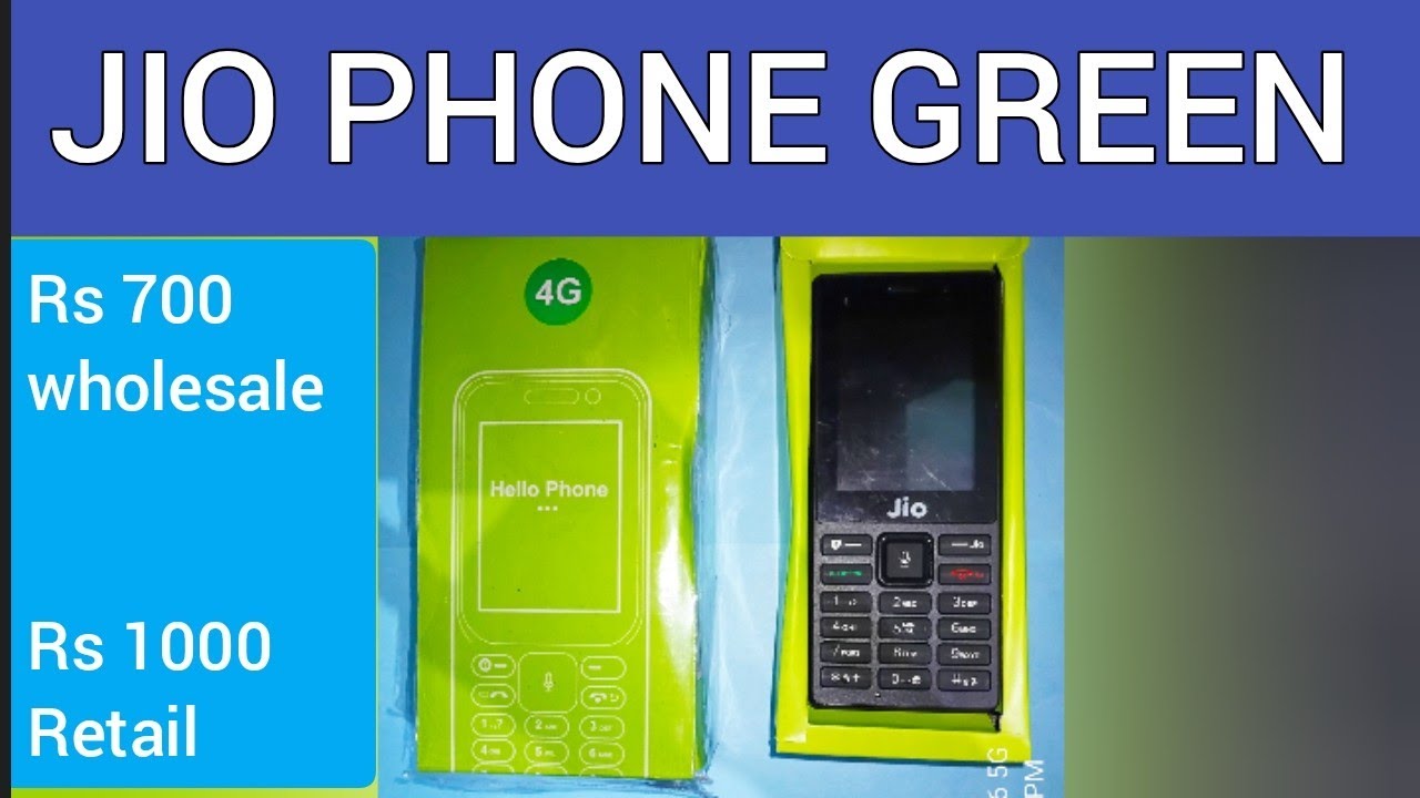 Jio phone refurbished unboxing_ green box